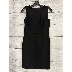 Ann Taylor Black Sleeveless Sheath Dress Size 2P
